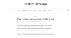 Desktop Screenshot of explore-himalaya.com