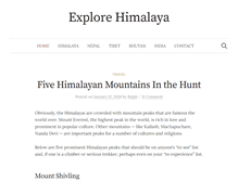 Tablet Screenshot of explore-himalaya.com